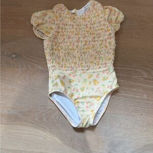 Minnow kids one piece floral swim